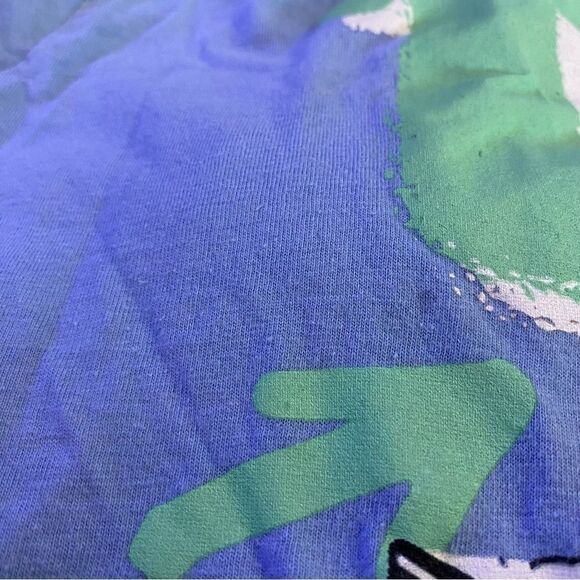 TLC Retro Graphic Band Tee Short Sleeve Baby Blue Small - Picture 5 of 6